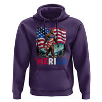 Funny Patriotic Sexy Bigfoot Hoodie Merica USA 250th Anniversary