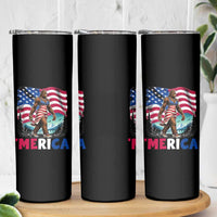 Funny Patriotic Sexy Bigfoot Skinny Tumbler Merica USA 250th Anniversary