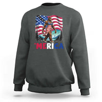 Funny Patriotic Sexy Bigfoot Sweatshirt Merica USA 250th Anniversary