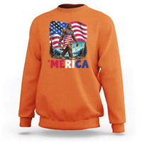 Funny Patriotic Sexy Bigfoot Sweatshirt Merica USA 250th Anniversary