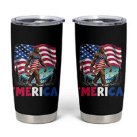 Funny Patriotic Sexy Bigfoot Tumbler Cup Merica USA 250th Anniversary