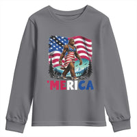 Funny Patriotic Sexy Bigfoot Youth Sweatshirt Merica USA 250th Anniversary
