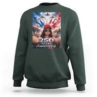 Funny Doll Face Meme 4th Of July Sweatshirt USA Freedom Jet Fighter Graphic