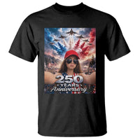 Funny Doll Face Meme 4th Of July T Shirt USA Freedom Jet Fighter Graphic