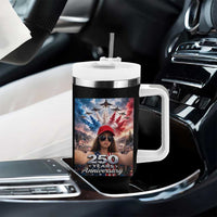 Funny Doll Face Meme 4th Of July Tumbler With Handle USA Freedom Jet Fighter Graphic