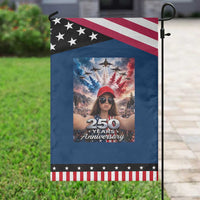 Funny Doll Face Meme 4th Of July Patriotic Garden Flag USA Freedom Jet Fighter Graphic
