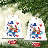 Funny Doll Face Meme 4th Of July Ceramic Ornament Chill The Fourth Out