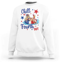 Funny Doll Face Meme 4th Of July Sweatshirt Chill The Fourth Out