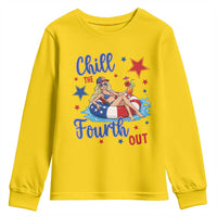 Funny Doll Face Meme 4th Of July Youth Sweatshirt Chill The Fourth Out