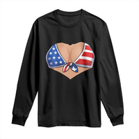 American Flag Bikini Long Sleeve Shirt Patriotic Summer Vacation Gift