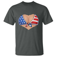 American Flag Bikini T Shirt Patriotic Summer Vacation Gift