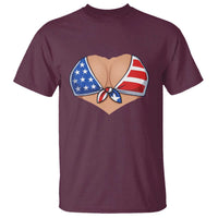 American Flag Bikini T Shirt Patriotic Summer Vacation Gift