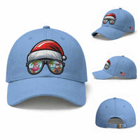 Funny Santa Sunglasses Baseball Cap Beach Christmas Vacation Graphic