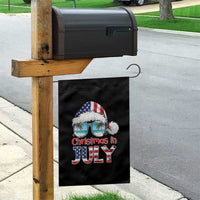 Christmas In July Garden Flag Patriotic USA Sunglasses Graphic