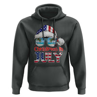 Christmas In July Hoodie Patriotic USA Sunglasses Graphic