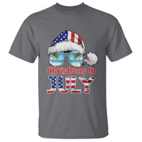 Christmas In July T Shirt Patriotic USA Sunglasses Graphic