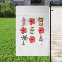 Christmas In July Garden Flag Tropical Summer Beach Party Graphic