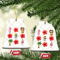 Christmas In July Ceramic Ornament Tropical Summer Beach Party Graphic