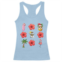 Christmas In July Racerback Tank Top Tropical Summer Beach Party Graphic