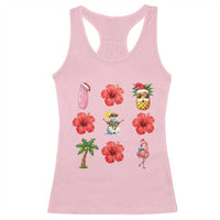 Christmas In July Racerback Tank Top Tropical Summer Beach Party Graphic