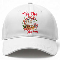 Funny Christmas In July Goose Baseball Cap Tropical Summer Beach Party