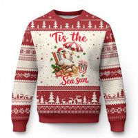 Funny Christmas In July Goose Ugly Christmas Sweater Tropical Summer Beach Party
