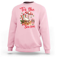 Funny Christmas In July Goose Sweatshirt Tropical Summer Beach Party