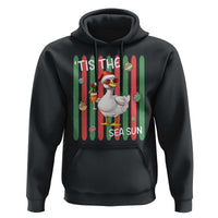 Funny Christmas In July Goose Hoodie Tis The Sea Sun
