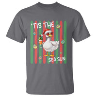 Funny Christmas In July Goose T Shirt Tis The Sea Sun