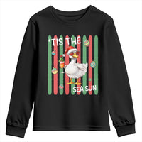 Funny Christmas In July Goose Youth Sweatshirt Tis The Sea Sun