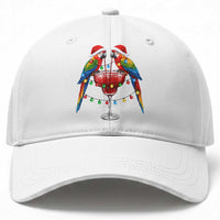 Christmas In July Parrots Baseball Cap Summer Beach Party Gift