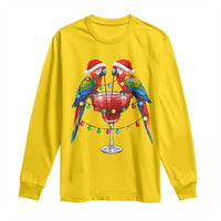 Christmas In July Parrots Long Sleeve Shirt Summer Beach Party Gift
