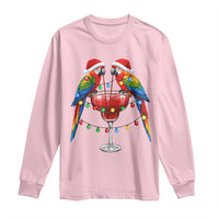 Christmas In July Parrots Long Sleeve Shirt Summer Beach Party Gift