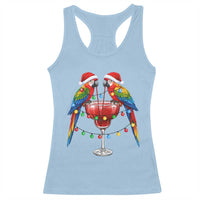 Christmas In July Parrots Racerback Tank Top Summer Beach Party Gift