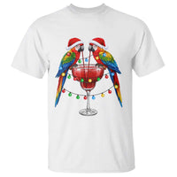 Christmas In July Parrots T Shirt Summer Beach Party Gift