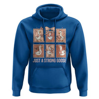 Funny Endometrial Cancer Warrior Goose Hoodie Just A Strong Goose