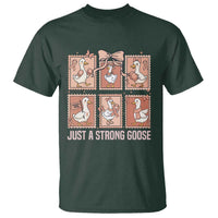 Funny Endometrial Cancer Warrior Goose T Shirt Just A Strong Goose