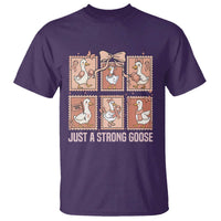 Funny Endometrial Cancer Warrior Goose T Shirt Just A Strong Goose
