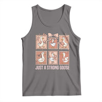 Funny Endometrial Cancer Warrior Goose Tank Top Just A Strong Goose