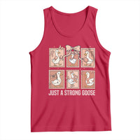 Funny Endometrial Cancer Warrior Goose Tank Top Just A Strong Goose