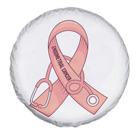 Endometrial Cancer Healthcare Warrior Spare Tire Cover Peach Stethoscope Nurse