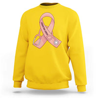Endometrial Cancer Healthcare Warrior Sweatshirt Peach Stethoscope Nurse