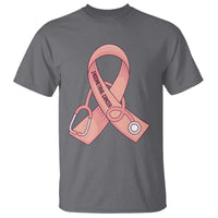 Endometrial Cancer Healthcare Warrior T Shirt Peach Stethoscope Nurse