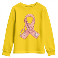 Endometrial Cancer Healthcare Warrior Youth Sweatshirt Peach Stethoscope Nurse