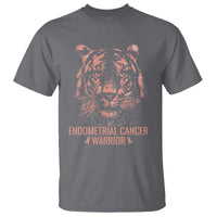 Endometrial Cancer Warrior Tiger T Shirt Strength Courage Hope
