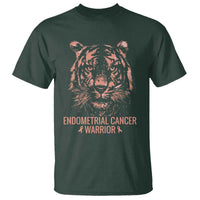 Endometrial Cancer Warrior Tiger T Shirt Strength Courage Hope