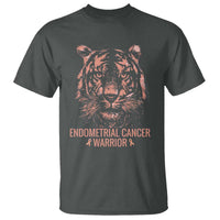 Endometrial Cancer Warrior Tiger T Shirt Strength Courage Hope