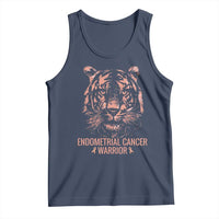 Endometrial Cancer Warrior Tiger Tank Top Strength Courage Hope