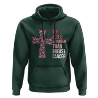 My God Is Stronger Than Breast Cancer Survivor Hope Gift Hoodie