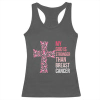 My God Is Stronger Than Breast Cancer Survivor Hope Gift Racerback Tank Top